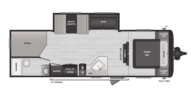 2024 Keystone Springdale Classic 261BHC floor plan
