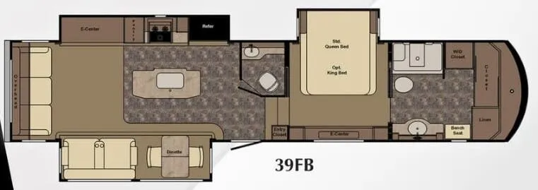 CrossRoads Carriage 39FB floor plan