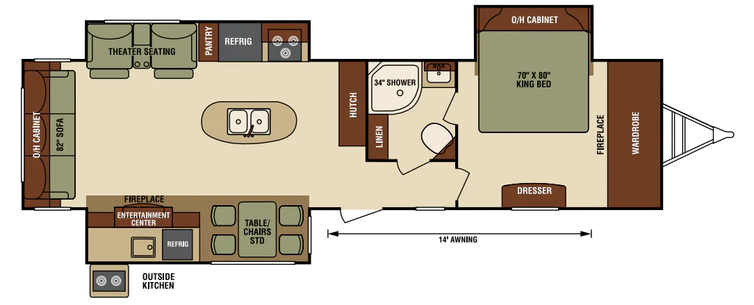 Venture RV SportTrek Touring Edition STT343VIK floor plan