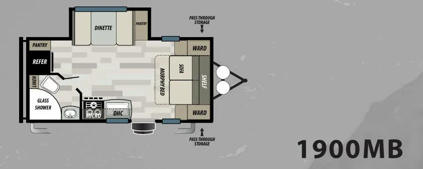 2020 Forest River Sonoma 1900MB - Floor plan