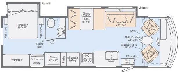 Winnebago Intent 30R floor plan