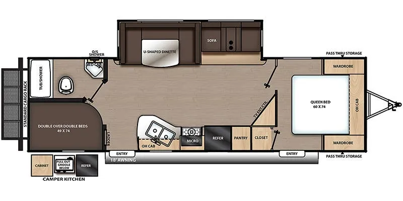 2021 Coachmen Catalina Legacy Edition 263BHSCK - Floor plan