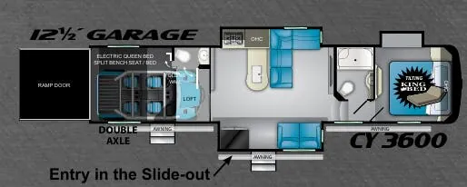 Heartland Cyclone 3600 floor plan