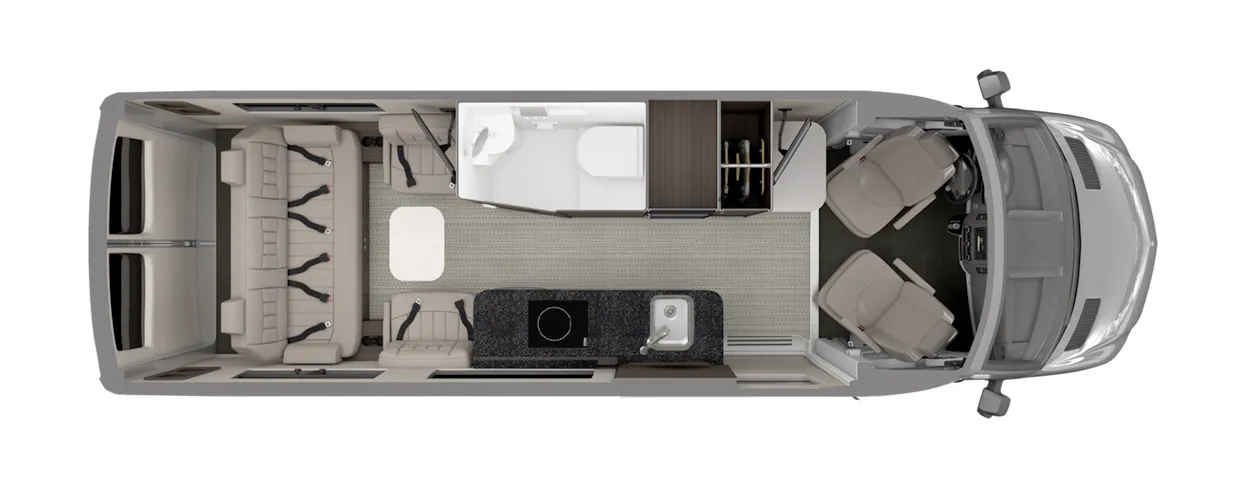 2026 Airstream Interstate 24GT - Floor plan