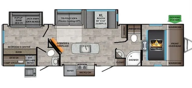 CrossRoads Sunset Trail Super Lite 331BH floor plan
