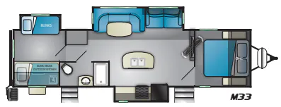 Heartland Mallard M33 floor plan