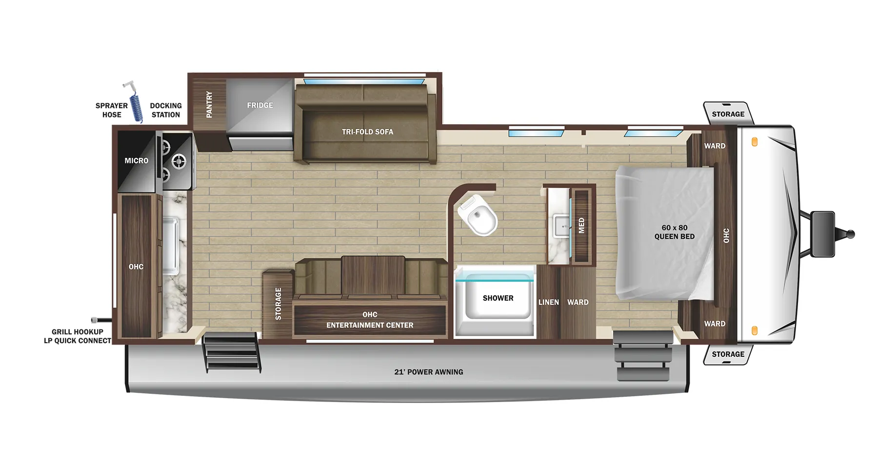 Highland Ridge Open Range Range Lite 233ML floor plan