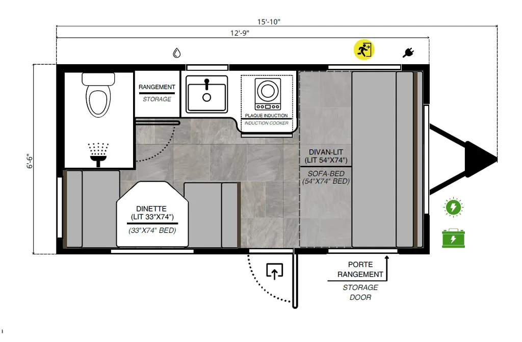 ProLite eLounge BASE floor plan