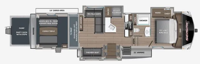 Jayco Seismic 395 floor plan