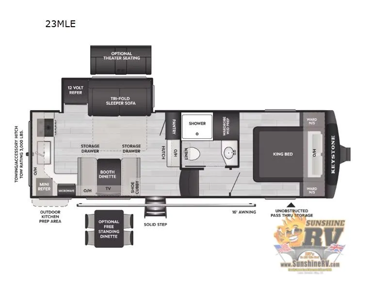 2026 Keystone RV Cougar Half-Ton 23MLE - Photo 3