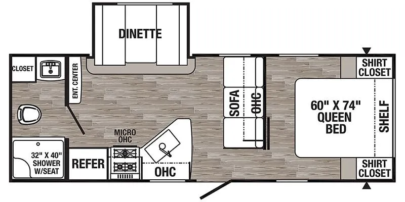 Palomino Puma XLE Lite 24FBSC floor plan