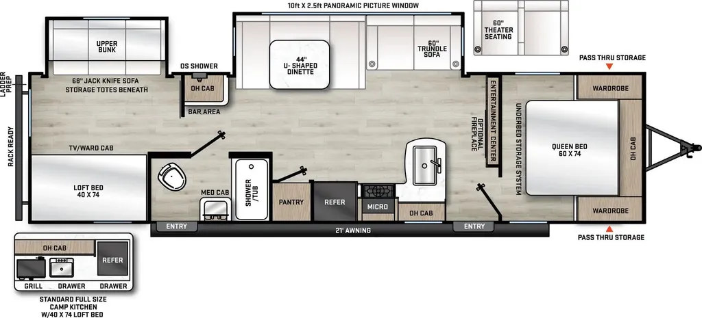 2026 Coachmen Catalina Legacy Edition 323BHDSCK floor plan