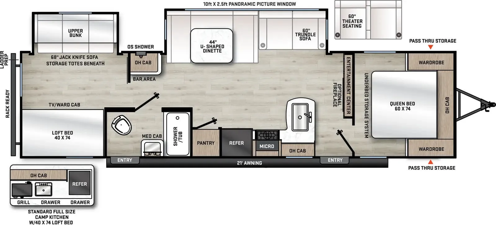 2026 Coachmen Catalina Legacy Edition 323BHDSCK - Floor plan