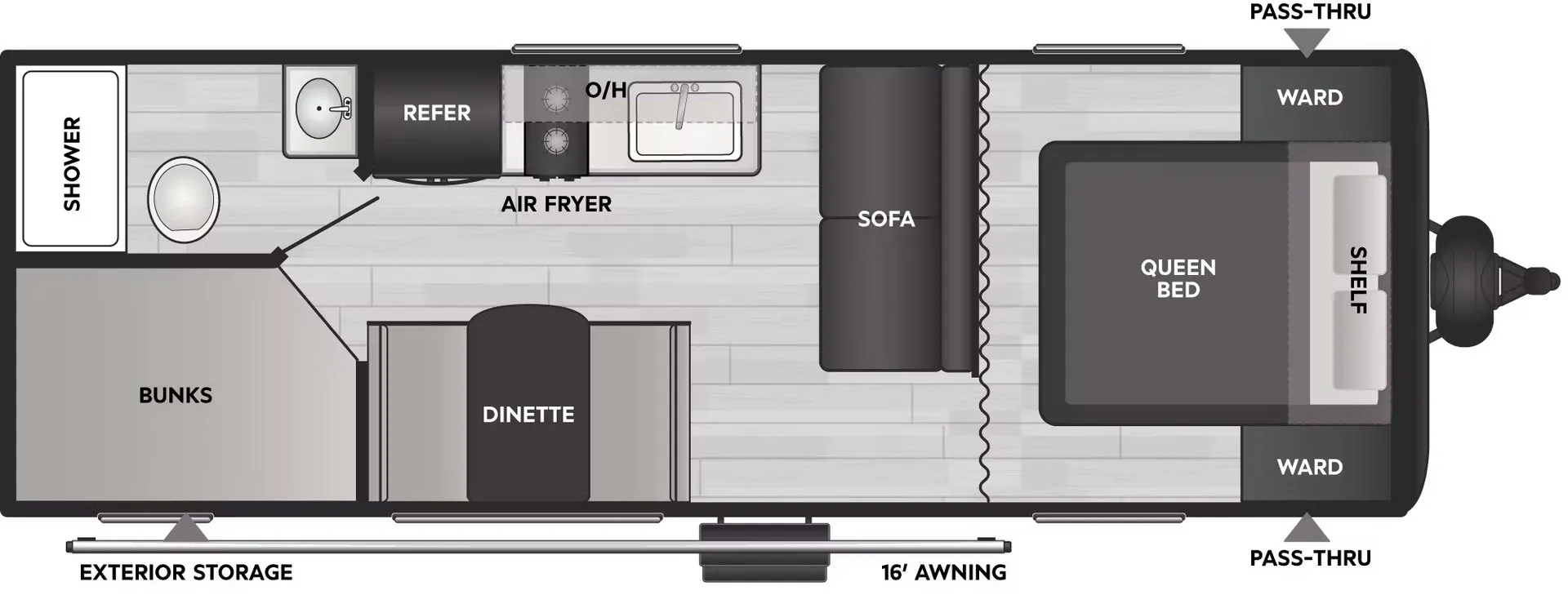2026 Keystone Coleman 23B - Floor plan