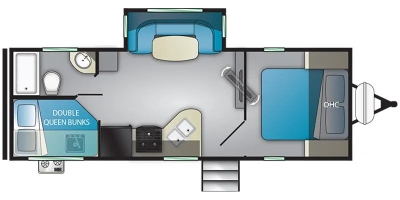 Heartland Wilderness WD 2475 BH floor plan