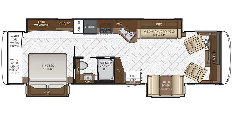 Newmar Canyon Star 3513 floor plan