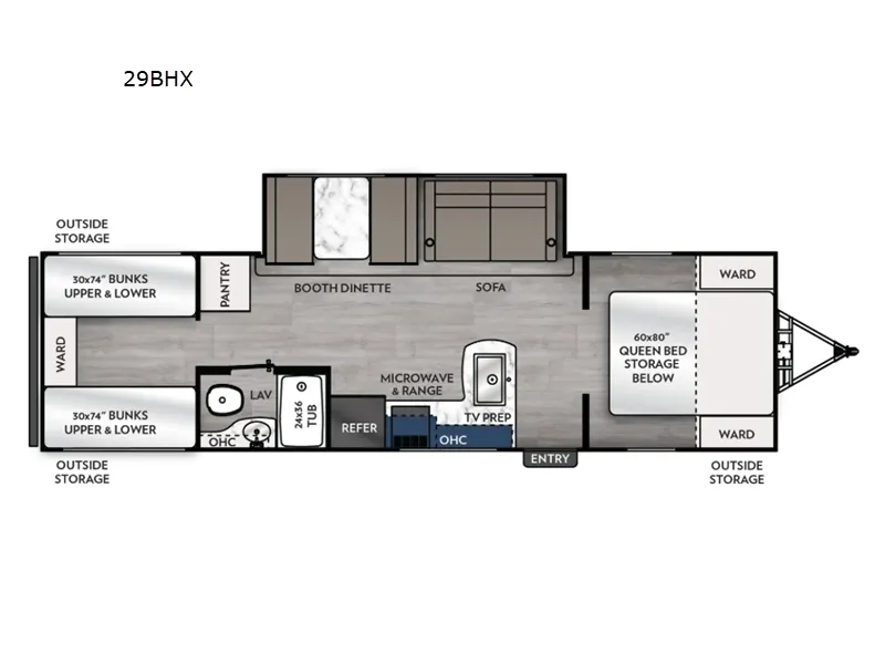2026 Coachmen Apex X Series 29BHX - Floor plan