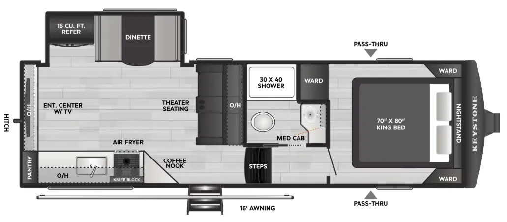 Keystone Coleman Legacy 2400REX floor plan