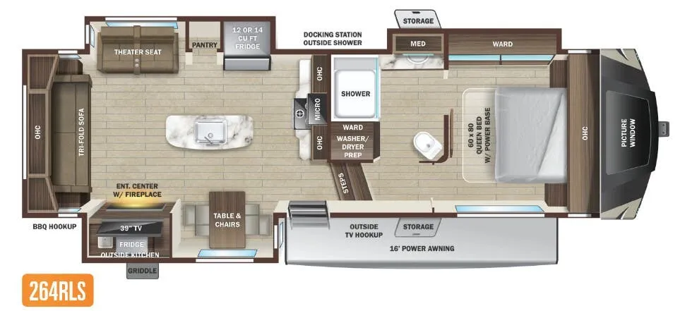 2022 Highland Ridge Silverstar XLT SF264RLS - Floor plan
