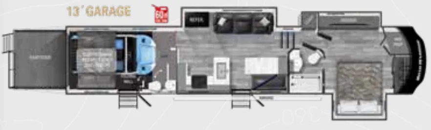 Heartland Road Warrior 414 floor plan