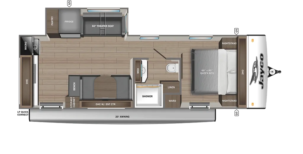 2026 Jayco Jay Feather 23RK floor plan