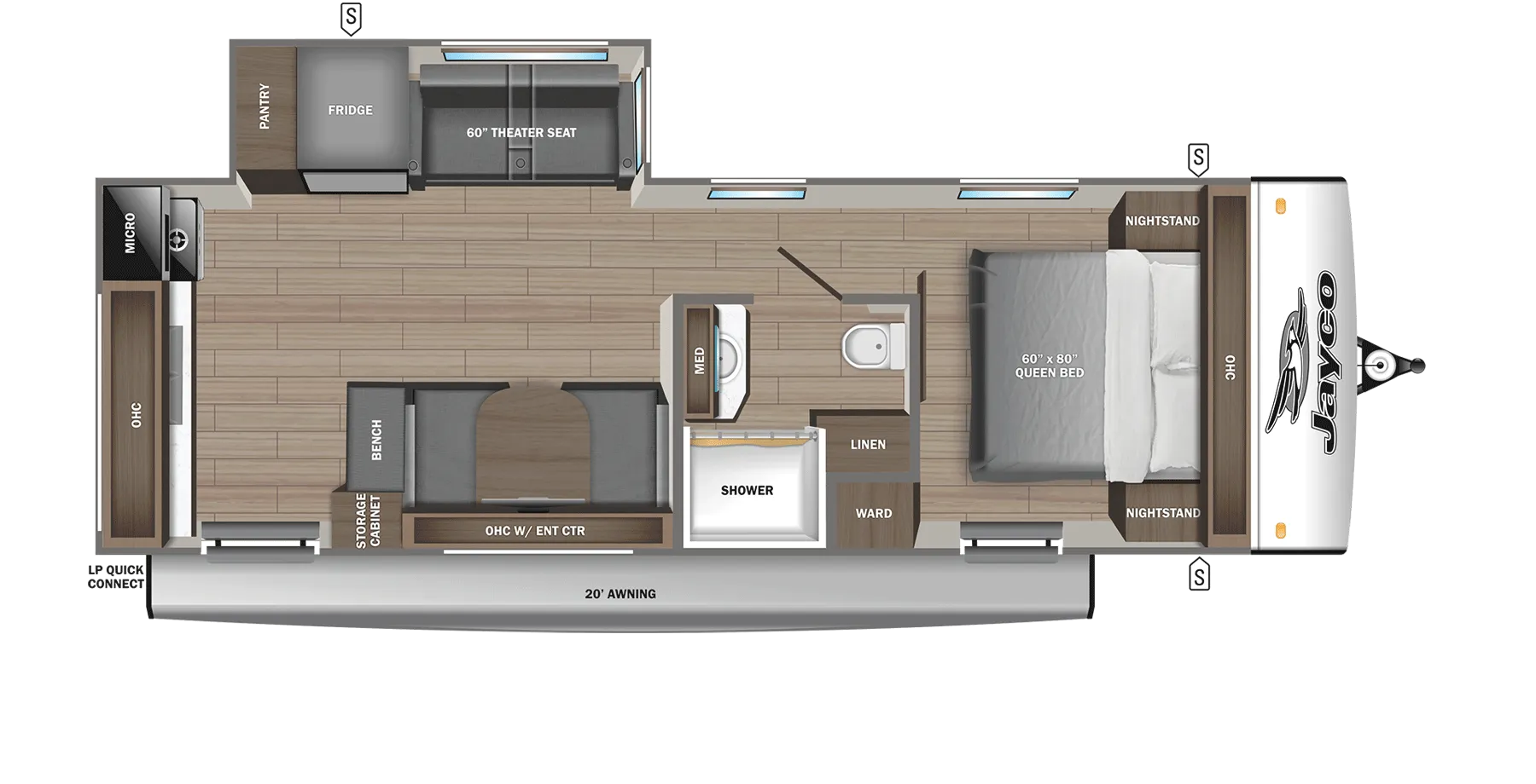 2026 Jayco Jay Feather 23RK - Floor plan
