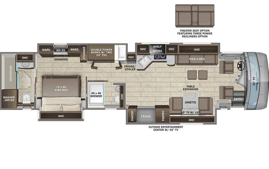 Entegra Coach Anthem 44R floor plan