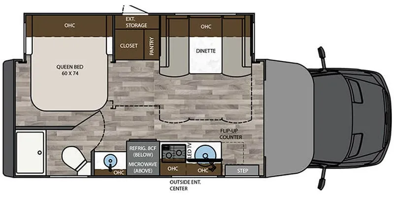 Renegade RV Vienna 25FWS floor plan