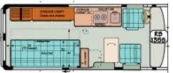 Sportsmobile Transit 135S floor plan