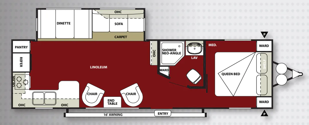 Forest River Wildwood 27RKSS floor plan