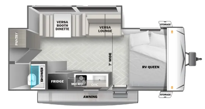 Forest River Wildwood 197SS floor plan