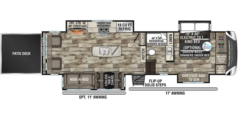 K-Z Durango Gold G358RPQ floor plan