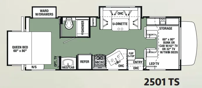 Forest River Forester 2501TS floor plan
