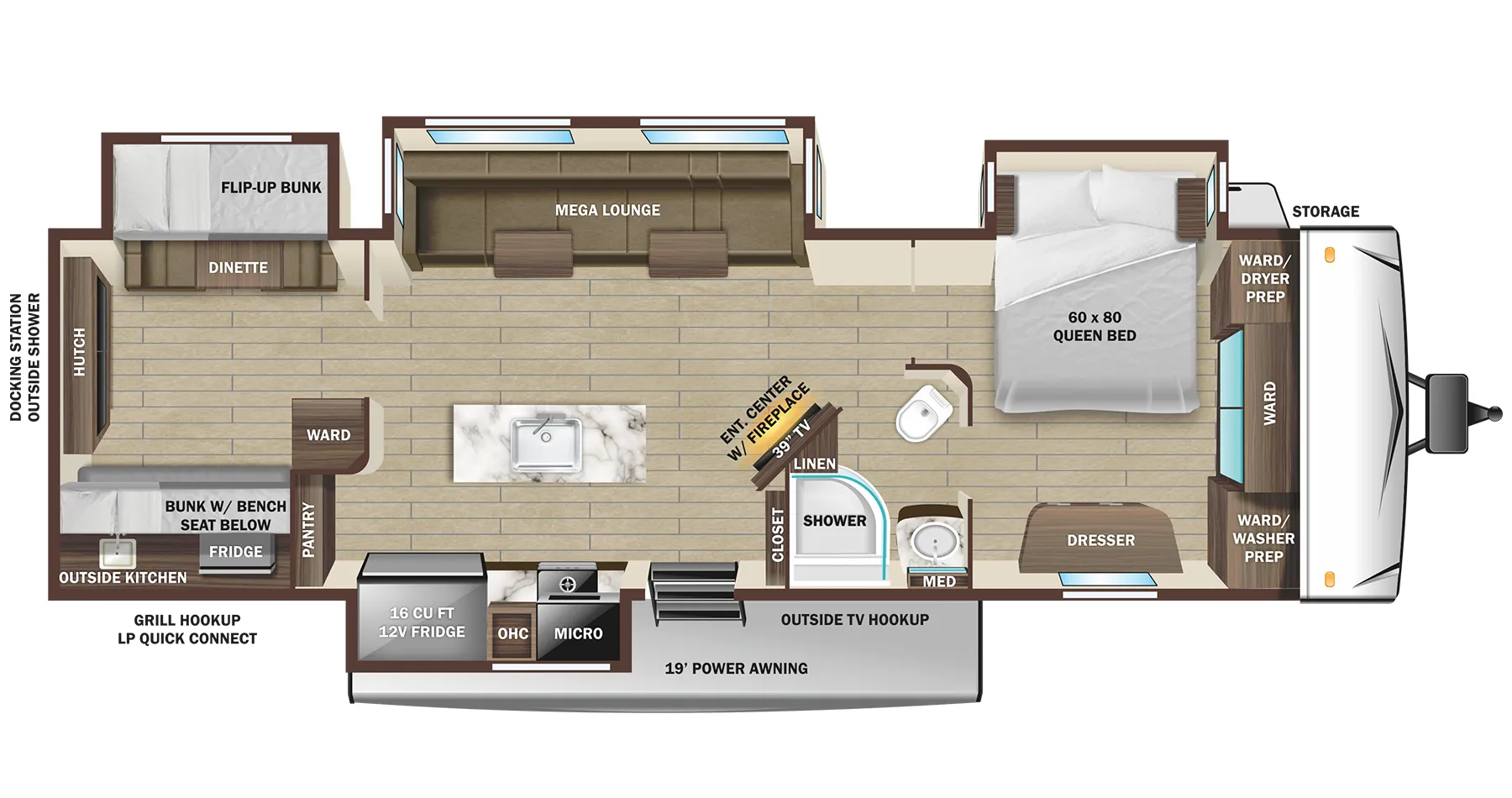 Highland Ridge Silverstar 330BHS floor plan