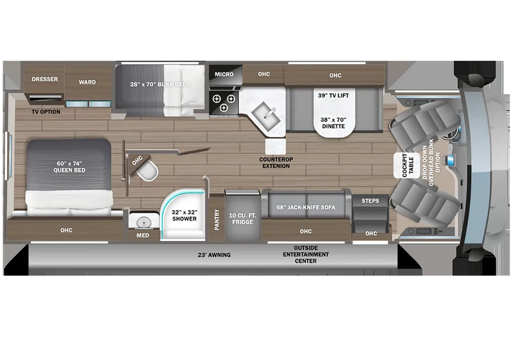 2026 Entegra Coach Vision 29F floor plan
