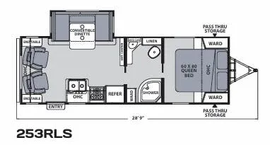 Coachmen Apex Ultra-Lite 253RLS floor plan