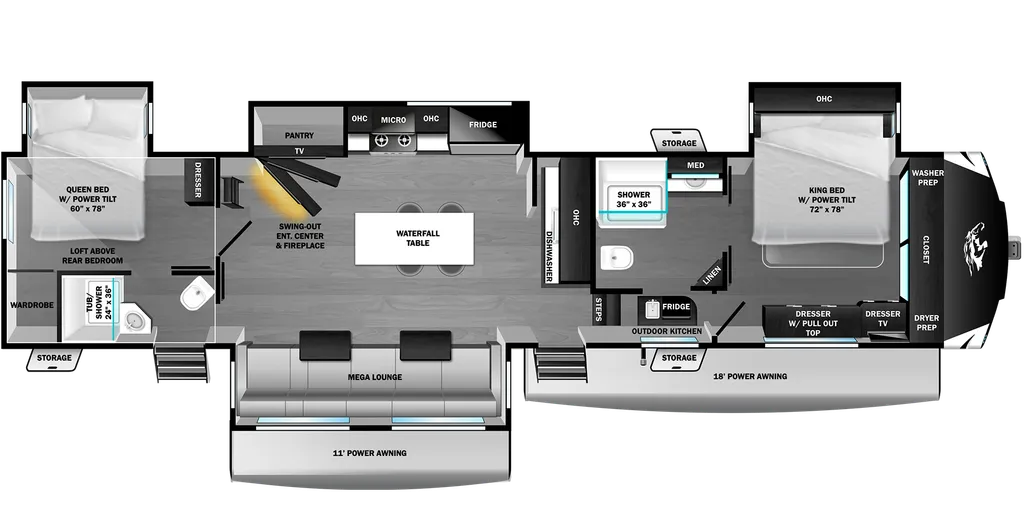 2026 Open Range 3X 390TBS floor plan