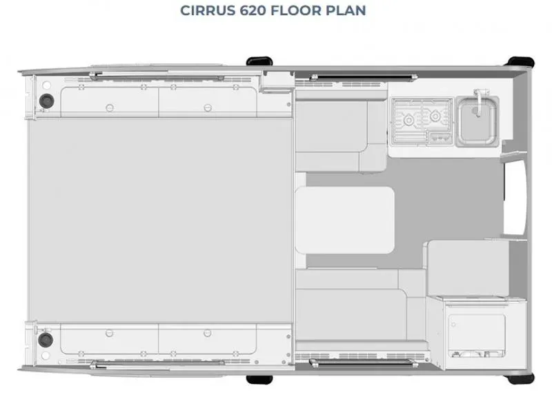 2023 Nucamp RV Cirrus 620 - Floor plan
