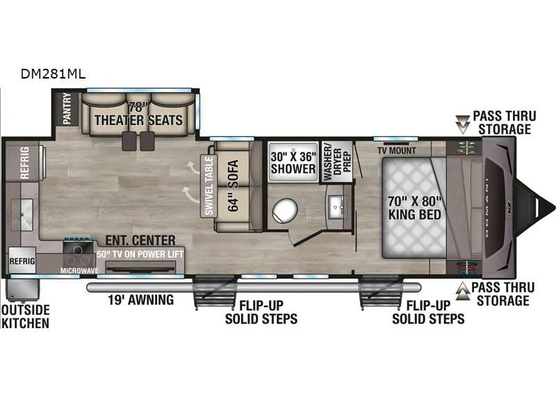 2027 K-Z Domani DM281ML — Floor plan