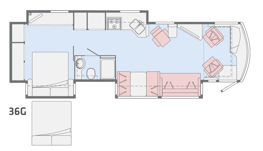 Winnebago Forza 36G floor plan