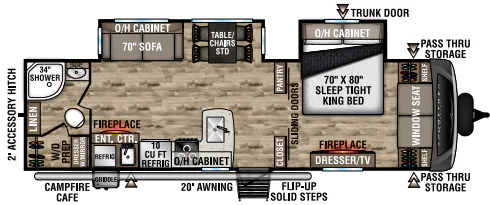 Venture RV SportTrek Touring Edition STT302VRB floor plan