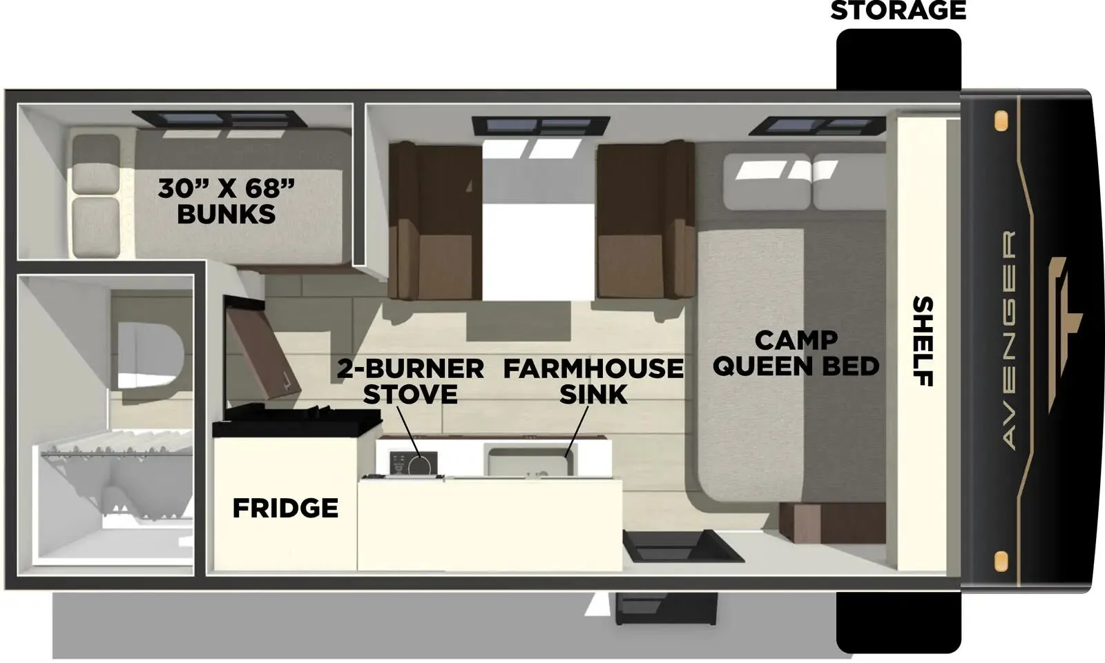 Prime Time Avenger LT 16BH floor plan