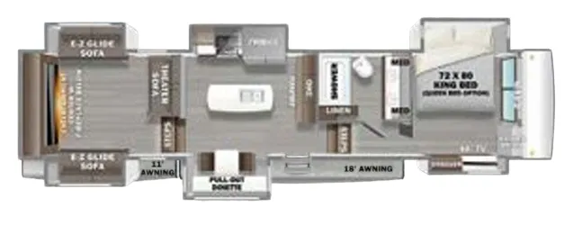 Forest River RiverStone 419RD floor plan