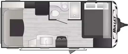 Keystone Bullet Crossfire 1900RD floor plan