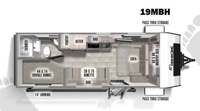Forest River IBEX 19MBH exterior