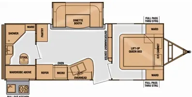 Cruiser RV Radiance 22RBDS floor plan