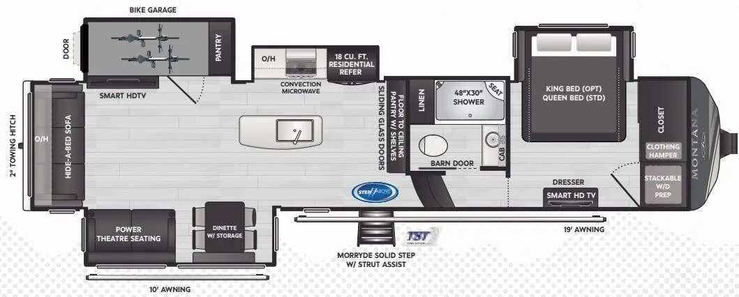 2025 Keystone Montana 3623EB - Floor plan