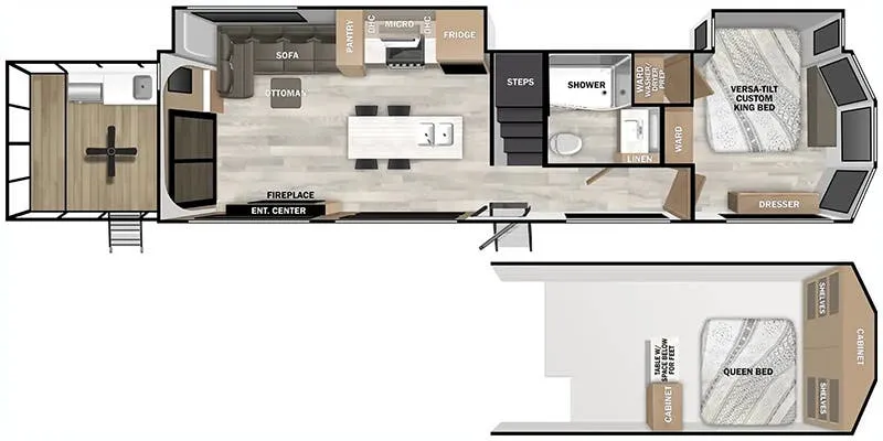 2025 Forest River Wildwood Grand Lodge 42VERANDA - Floor plan