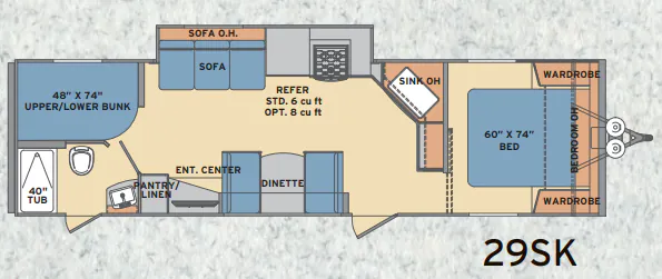 Shasta Revere 29SK floor plan