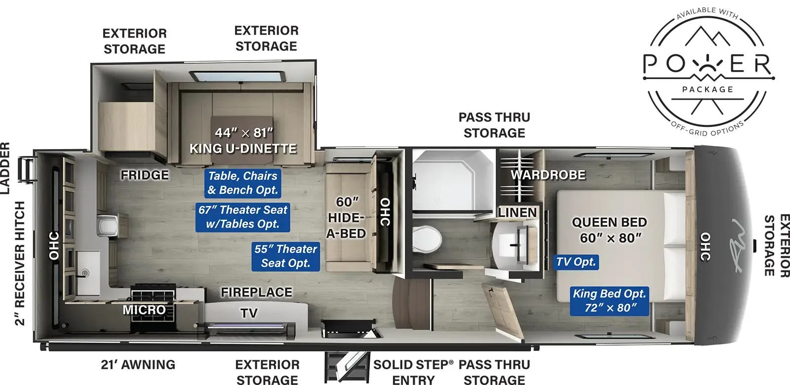 2025 Forest River Rockwood Signature R301RKS - Floor plan